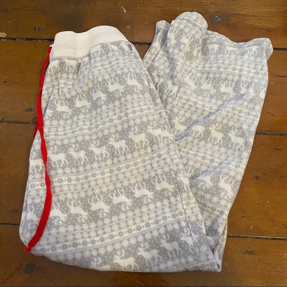 Fuzzy Reindeer Pajama Pants